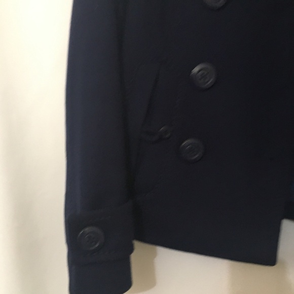 3/$28❤️Divided Navy blue button front short jacket size 4 - Picture 3 of 12